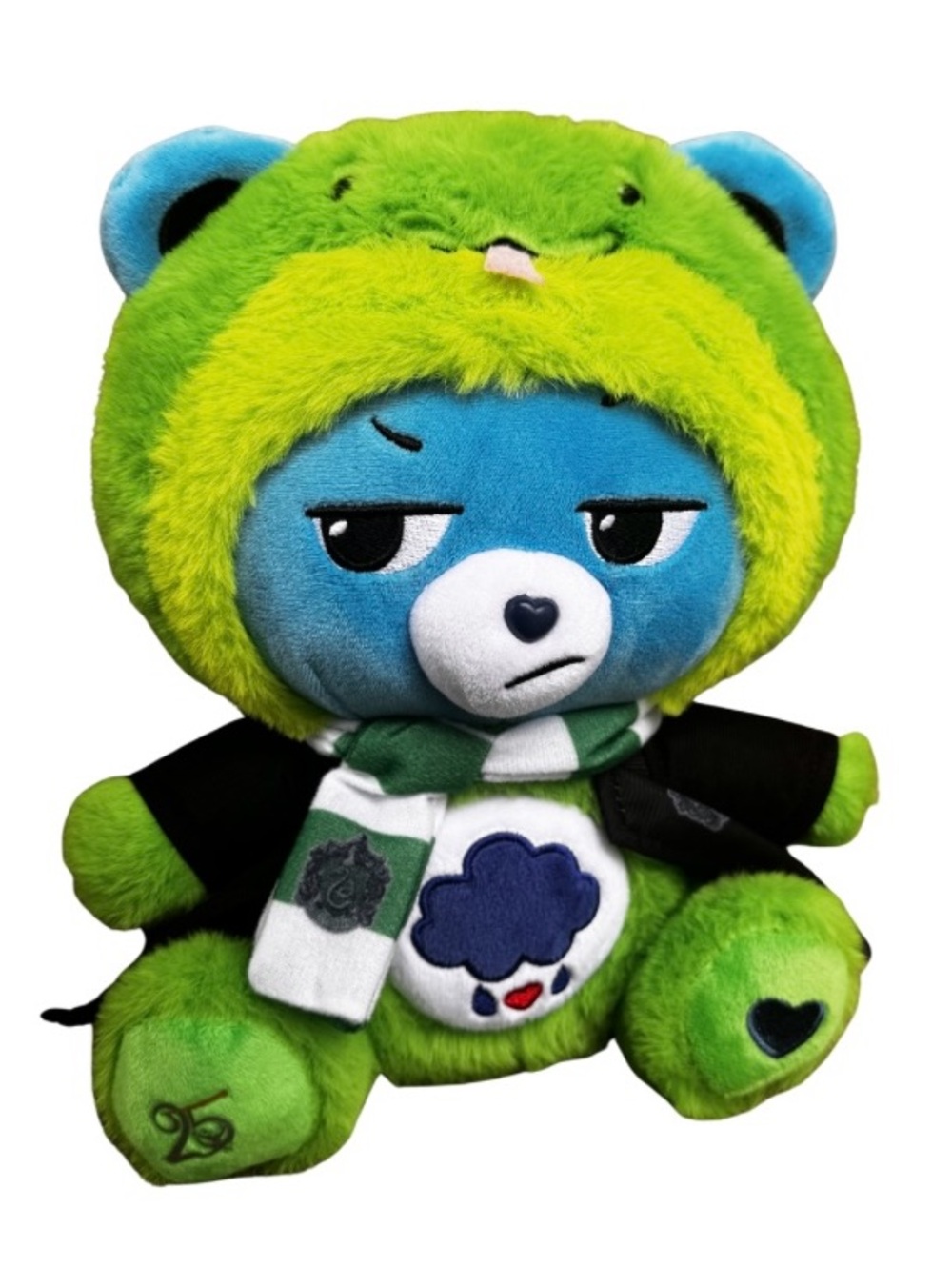 Harry Potter Care Bears Slytherin House 25 Years Grumpy Bear Plush 💜 BOGO